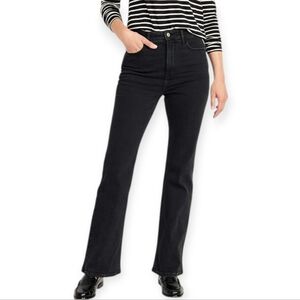 Old Navy Black Extra High Rise Flare Stretch Jeans Size 8-12 Woman's